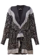 Matchesfashion.com Isabel Marant - Caldes Sequinned Chiffon Mini Dress - Womens - Black