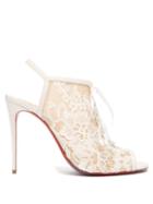Matchesfashion.com Christian Louboutin - Marie  Colmar 100 Leather Sandals - Womens - White