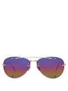 Matchesfashion.com Dior Homme Sunglasses - Diorchroma Metal Aviator Sunglasses - Mens - Gold