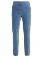 Tibi Slim-leg Cotton-blend Trousers