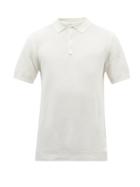 Mens Rtw Sunspel - Knitted-cotton Polo Shirt - Mens - Cream