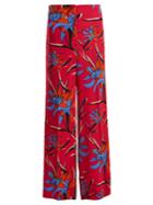 Diane Von Furstenberg Harlow Floral-print Wide-leg Trousers