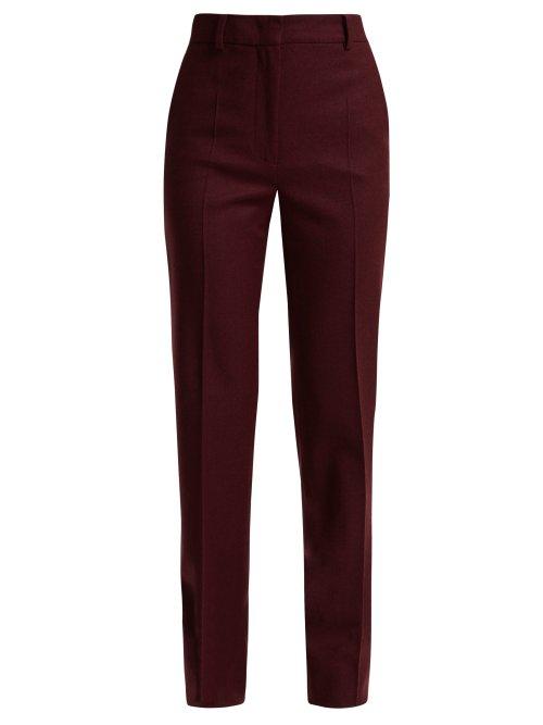 Matchesfashion.com Sportmax - Loria Trousers - Womens - Burgundy