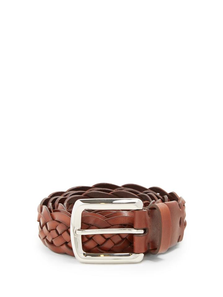 Brunello Cucinelli Woven Leather Belt