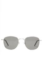 Matchesfashion.com Saint Laurent - Round Metal Sunglasses - Womens - Silver Multi