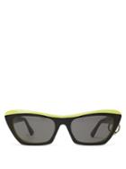 Matchesfashion.com Acne Studios - Azalt Square Frame Acetate Sunglasses - Mens - Black