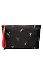 Matchesfashion.com Alexander Mcqueen - Dancing Skeleton Print Pouch - Mens - Black White