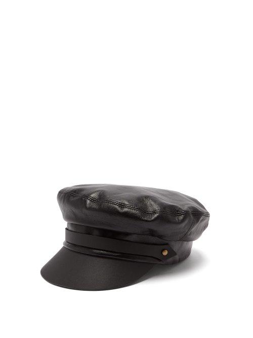 Matchesfashion.com Lola Hats - Leather Sailor Cap - Womens - Black