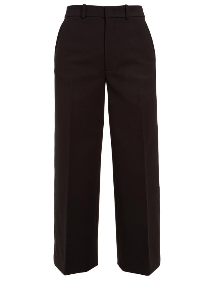 Joseph Ferrandi Wide-leg Cropped Wool-blend Trousers