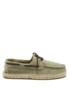 Maneb - Hamptons Suede Boat Shoes - Mens - Green