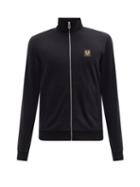 Matchesfashion.com Belstaff - Logo-patch Zipped Cotton-jersey Track Jacket - Mens - Black