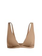 Matchesfashion.com Skin - The Rosie Triangle Bikini Top - Womens - Brown