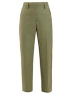 Matchesfashion.com Golden Goose Deluxe Brand - Golden Mid Rise Tailored Trousers - Womens - Khaki