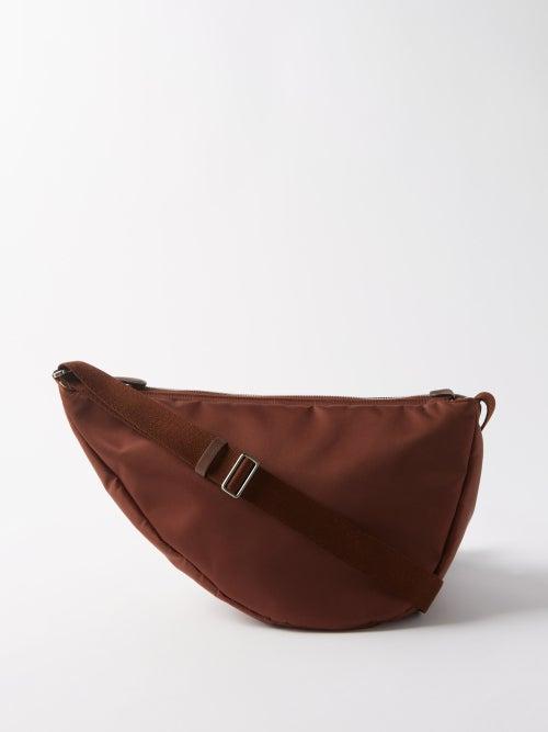 The Row - Slouchy Banana Canvas Cross-body Bag - Mens - Dark Orange