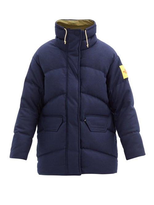 Matchesfashion.com The North Face - Lakspur Logo-patch Quilted Down Wool-blend Jacket - Mens - Navy