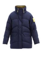 Matchesfashion.com The North Face - Lakspur Logo-patch Quilted Down Wool-blend Jacket - Mens - Navy