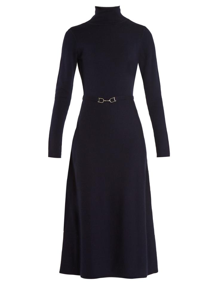 Gabriela Hearst Betty Open-back Wool-blend Dress