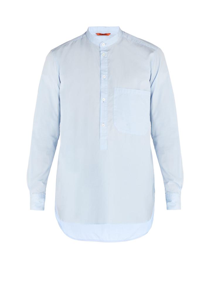 Barena Venezia Granddad-collar Cotton-poplin Shirt