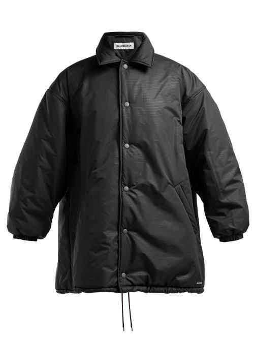 Matchesfashion.com Balenciaga - Padded Cocoon Coat - Womens - Black