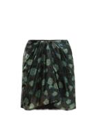Matchesfashion.com Isabel Marant - Paris Silk Blend Mini Skirt - Womens - Green