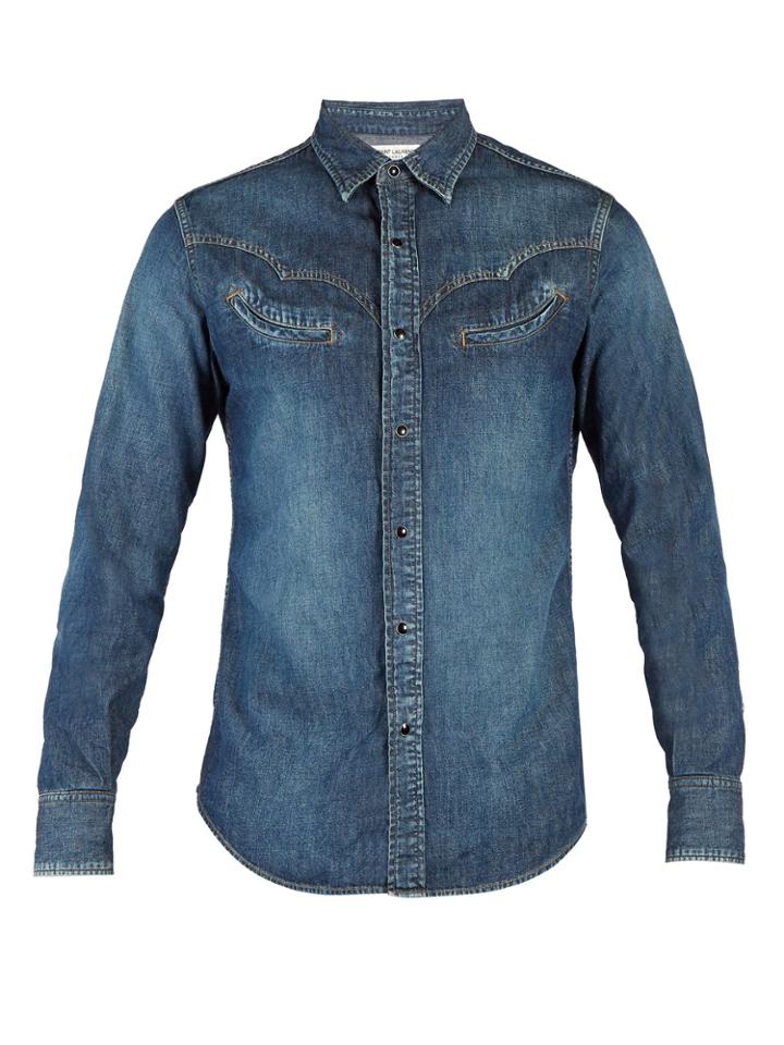 Saint Laurent Western Denim Shirt
