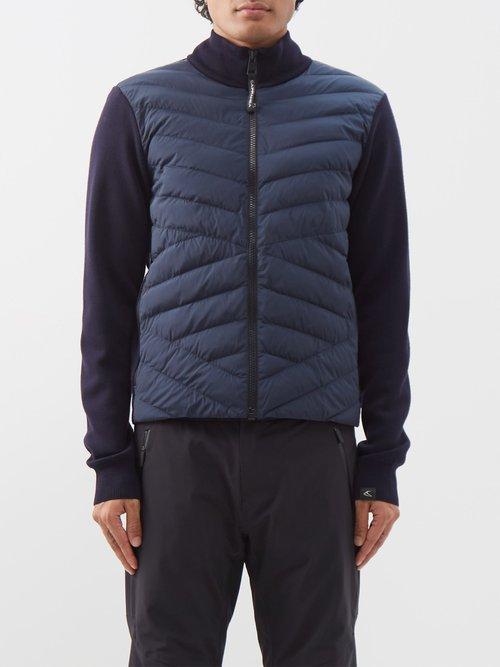 Capranea - Noirmont Wool And Shell Mid-layer Jacket - Mens - Navy