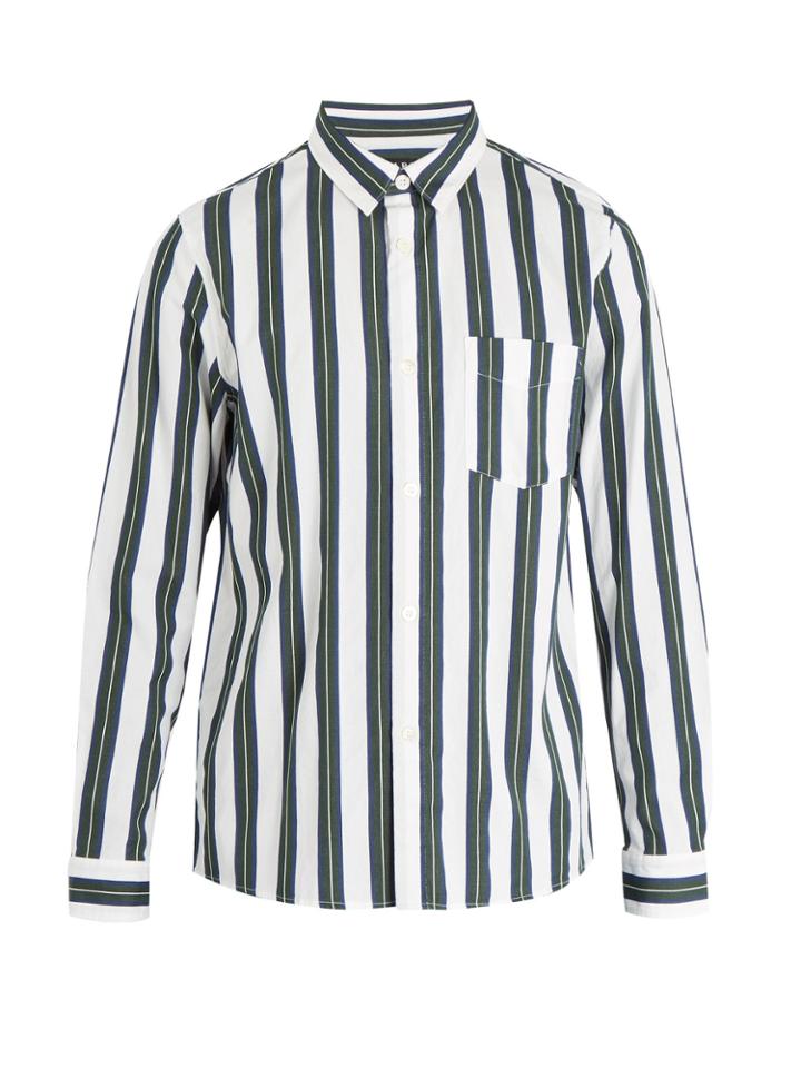 A.p.c. Alexis Striped Cotton Shirt