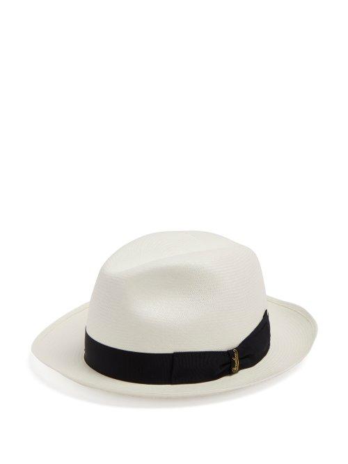 Matchesfashion.com Borsalino - Fine Panama Hat - Mens - Black