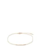 Mizuki - Pearl & 14kt Gold Beaded Anklet - Womens - Pearl