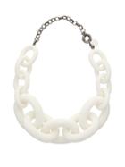 Matchesfashion.com Vanda Jacintho - Exaggerated-chain Choker Necklace - Womens - White