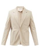 Nick Fouquet - Ufe Single-breasted Cotton Blazer - Mens - Grey