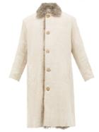 Matchesfashion.com By Walid - Nadim Shearling Lined Canvas Military Coat - Mens - Beige