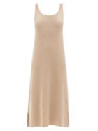 Ladies Rtw The Row - Cloveri Scoop-neck Cashmere-blend Midi Dress - Womens - Beige