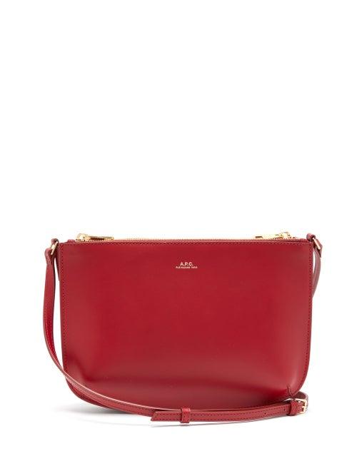 Matchesfashion.com A.p.c. - Sarah Leather Cross Body Bag - Womens - Red