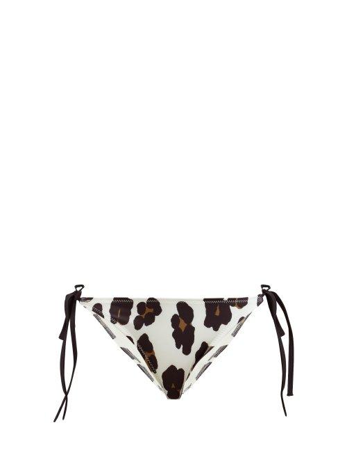 Matchesfashion.com Solid & Striped - Charlotte Leopard Print Bikini Briefs - Womens - Leopard