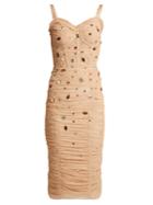 Dolce & Gabbana Crystal-embellished Tulle Midi Dress