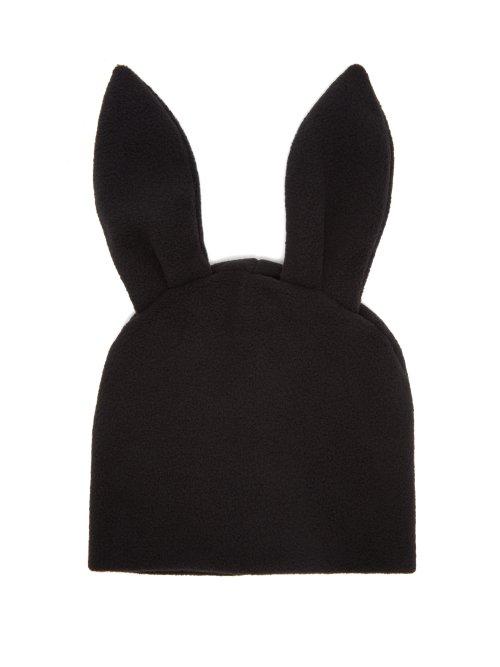Matchesfashion.com Comme Des Garons Shirt - Bunny Ears Fleece Beanie - Mens - Black
