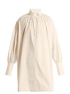 Matchesfashion.com The Row - Darma Point Collar Silk Poplin Shirt - Womens - Cream