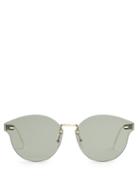 Matchesfashion.com Retrosuperfuture - Tuttolente Framless Sunglasses - Womens - Green