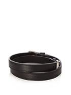 Balenciaga Arena Double-wrap Leather Bracelet
