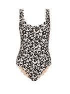 Marysia Swim Palm Springs Reversible Scalloped-edge Swimsuit