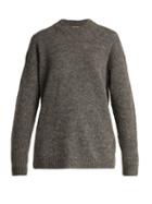 Matchesfashion.com Tibi - Dropped Sleeve Wool Blend Sweater - Womens - Grey