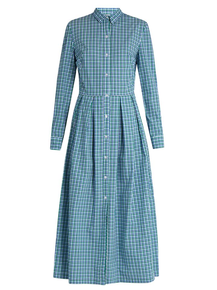 Stella Jean Checked Cotton Shirtdress