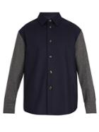 Marni Oversized Contrast-panel Wool-blend Jacket