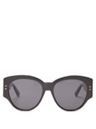 Matchesfashion.com Dior Eyewear - Lady Diorstuds2 Acetate Cat Eye Sunglasses - Womens - Black