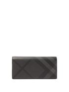 Burberry London Check Grained Leather Wallet