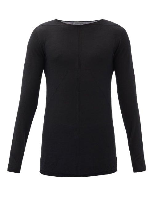 Rick Owens - Raised-seam Cashmere Jumper - Mens - Black