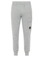 Matchesfashion.com C.p. Company - Lens Loop Back Cotton Track Pants - Mens - Grey