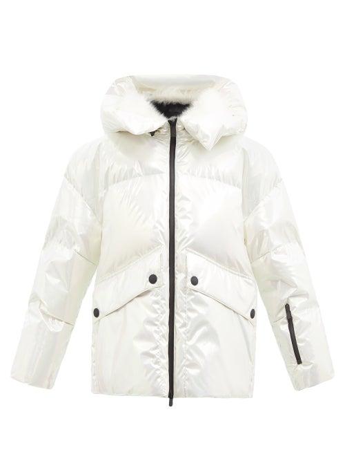Moncler Grenoble - Tillier Iridescent Hooded Down Jacket - Womens - White