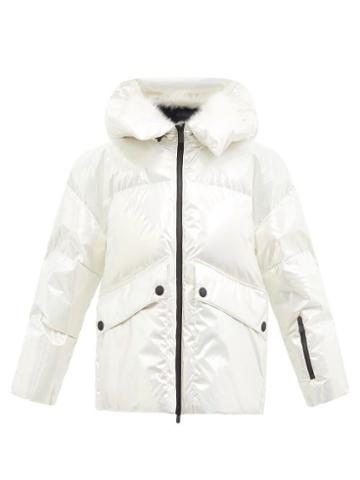 Moncler Grenoble - Tillier Iridescent Hooded Down Jacket - Womens - White